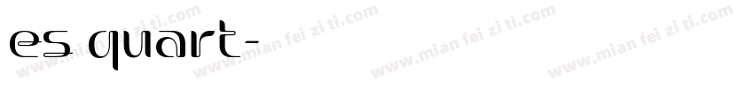 es quart字体转换